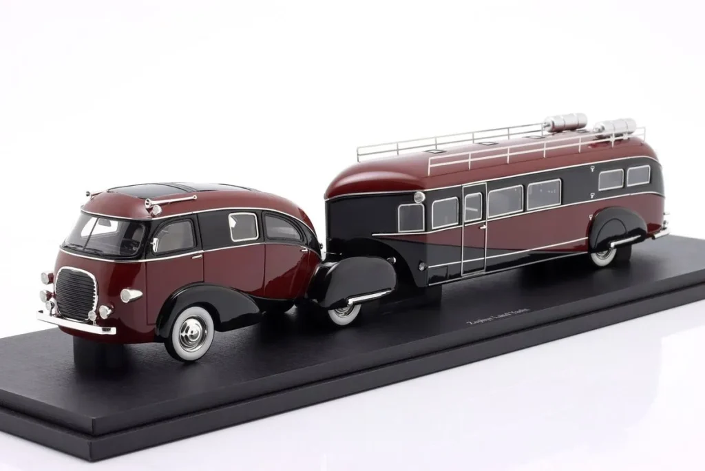 车型 1:43 Zephir Land Yacht 年 1936 红色 / 黑色 AutoCult