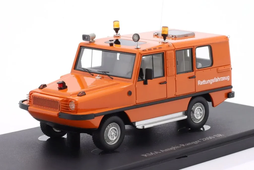车型 1:43 RMA Amphi Ranger 2800 SR Rettungsfahrzeug 年 1985 橙色 AutoCult