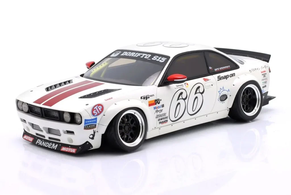 车型 1:18 Nissan Silvia S14 Boss Rocket Bunny 2024 年 2024 白色 Ottomobile