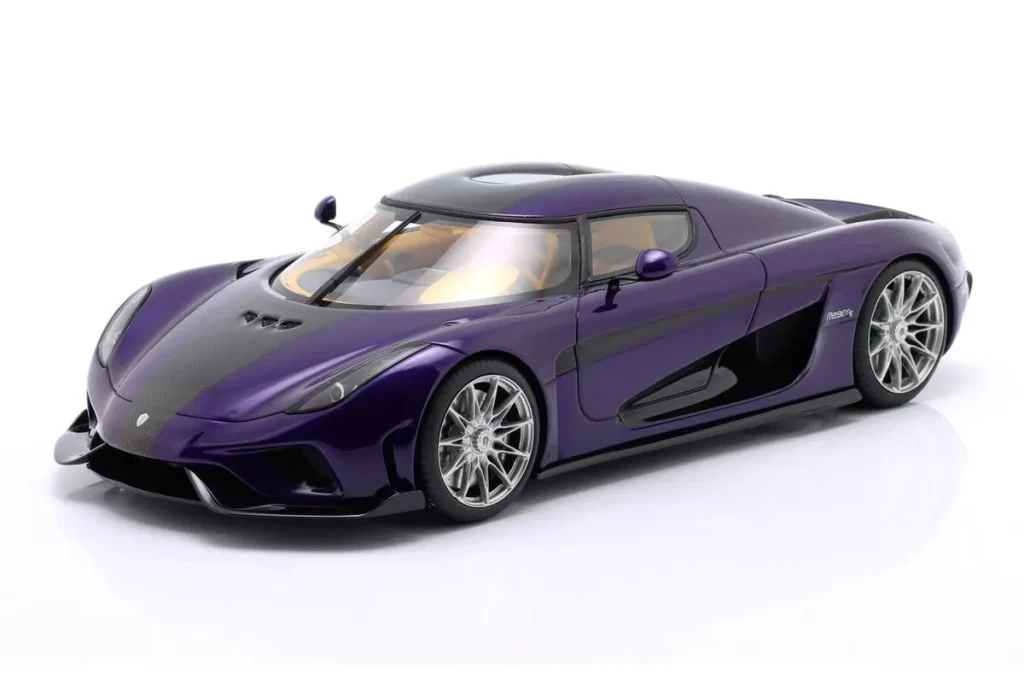 Model 1:18 Koenigsegg Regera year 2025 purple GT-SPIRIT