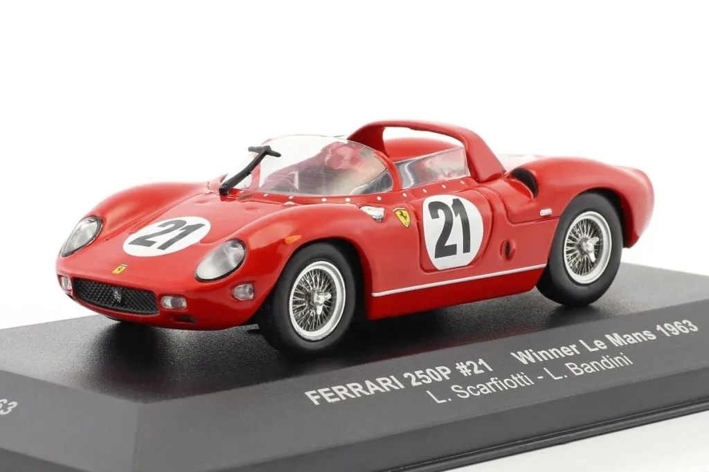 车型 1:43 Ferrari 250P #21 L. Scarfiotti, L. Bandini 24 小时勒芒年 1963 Ixo