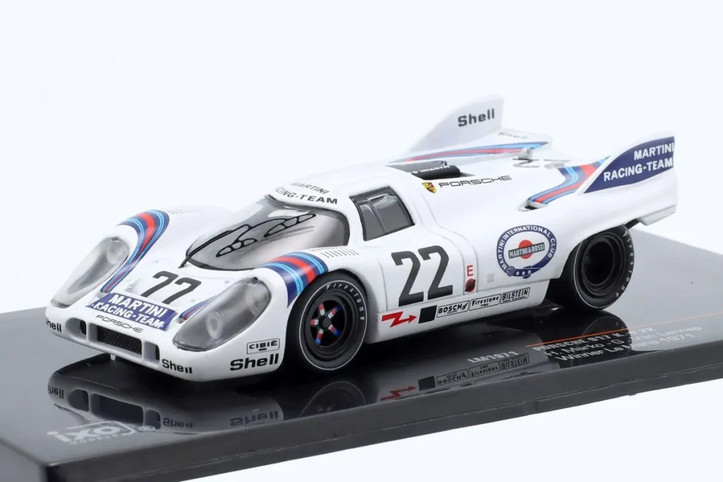 โมเดลรถ 1:43 Porsche 917K #22 Helmut Marko, Gijs van Lennep 24 ชั่วโมง เลอมังส์ ปี 1971 Ixo