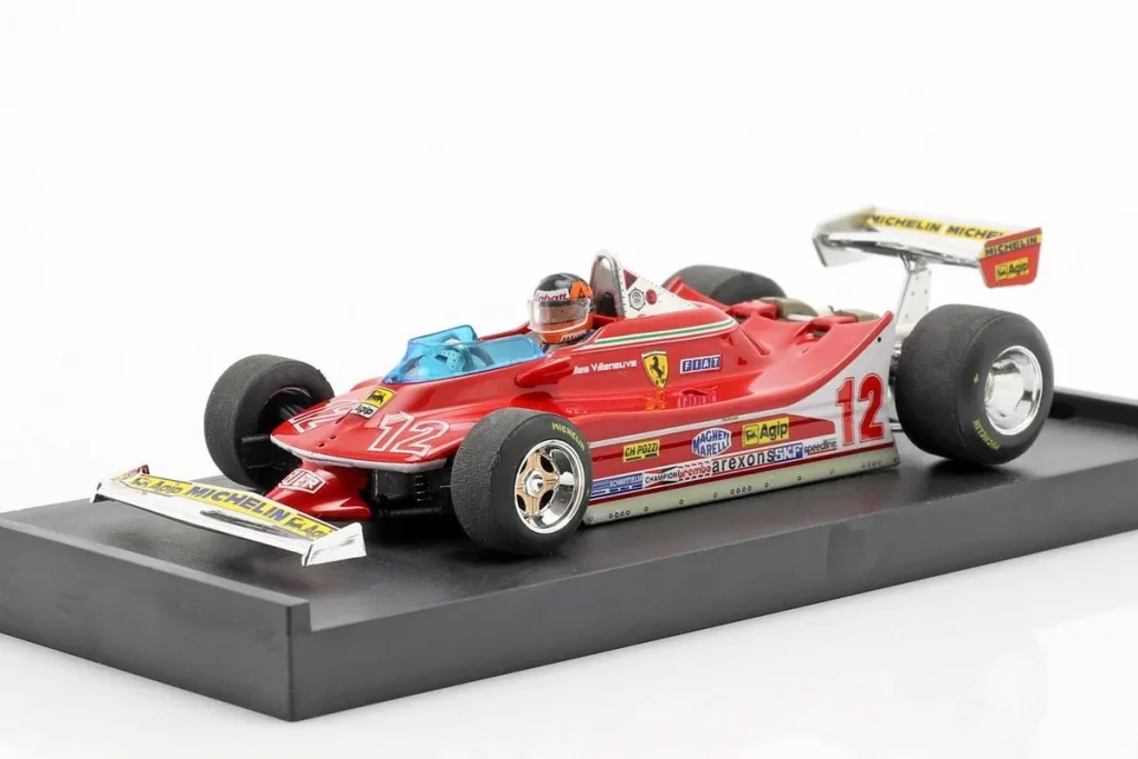 车型 1:43 Ferrari 312 T4 #12 Gilles Villeneuve 一级方程式年 1979 Brumm R512-CH