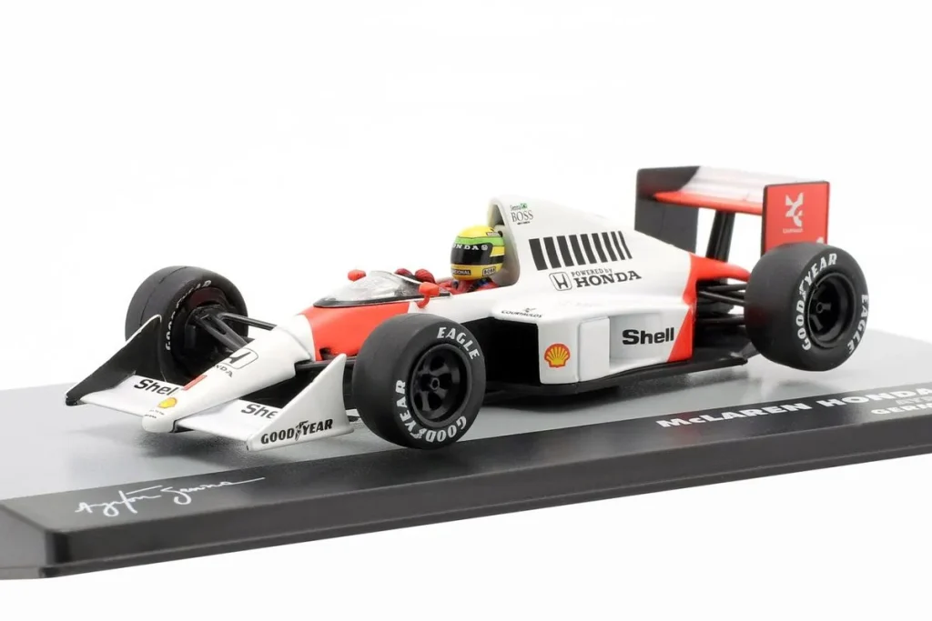 车型 1:43 McLaren MP4/5 #1 Ayrton Senna 冠军 Deutschland GP (Hockenheim) 一级方程式年 1989 Altaya