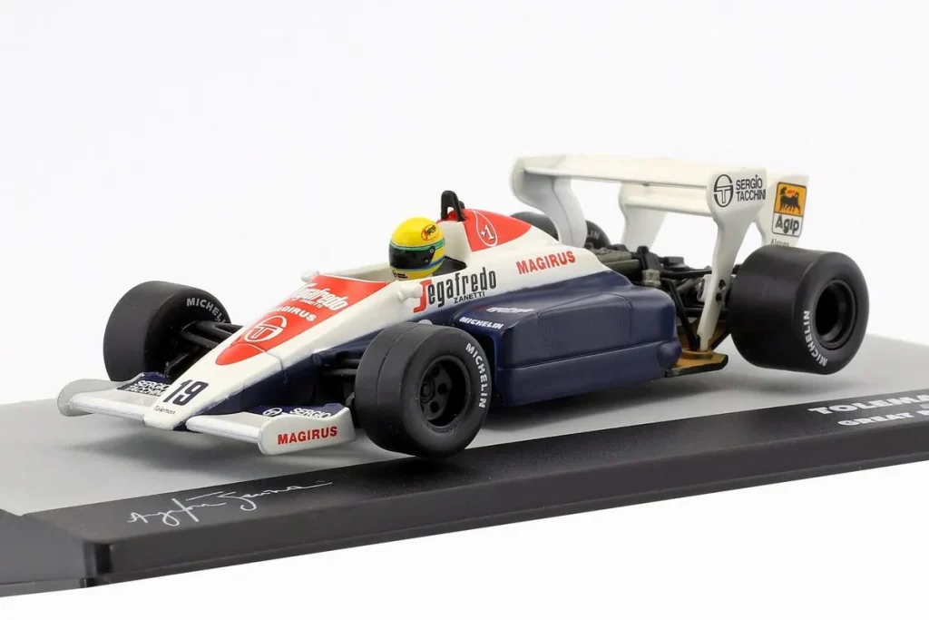 Model 1:43 Toleman TG184 #19 Ayrton Senna Formula One year 1984 Altaya