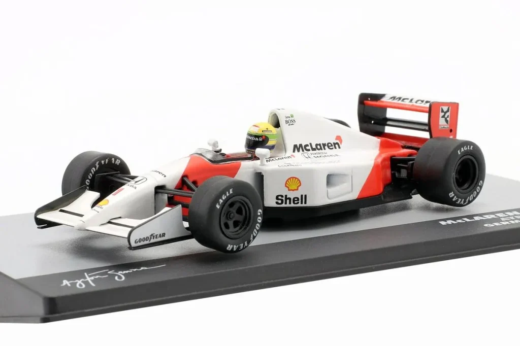 车型 1:43 McLaren MP4/7 #1 Ayrton Senna 排名 2 Deutschland GP (Hockenheim) 一级方程式年 1992 Altaya
