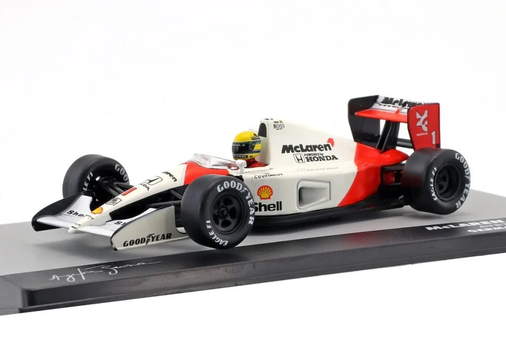 车型 1:43 McLaren MP4/6 #1 Ayrton Senna 排名 7 Deutschland GP (Hockenheim) / 一级方程式世界冠军年 1991 Altaya