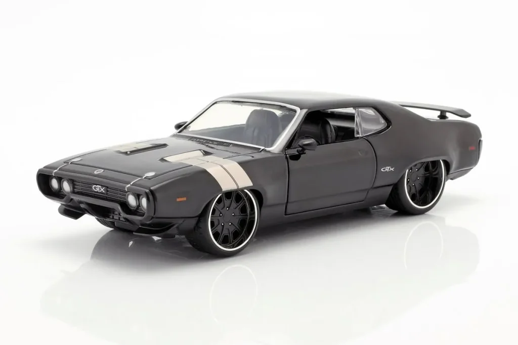 Model 1:24 Plymouth GTX Dom Fast and Furious 8 year 2017 Black Jadatoys
