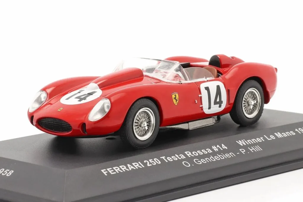 车型 1:43 Ferrari 250 Testa Rossa #14 Olivier Gendebien, Phil Hill 24 小时勒芒年 1958 Ixo