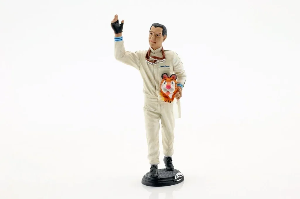 车型 1:18 Jack Brabham Winner Frankreich GP World Champion 一级方程式 1966 Fahrerfigur Jack Brabham 一级方程式年 1966 LeMans Miniatures
