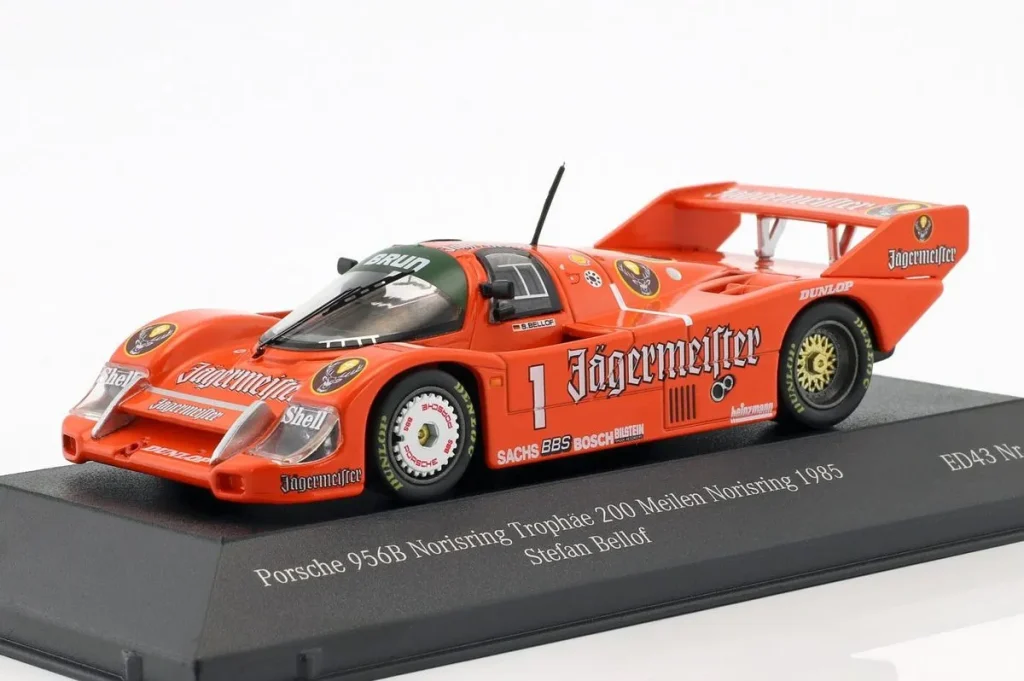 Model 1:43 Porsche 956B #1 Stefan Bellof rank 5 Norisring Trophäe 200 Meilen Norisring year 1985 CMR