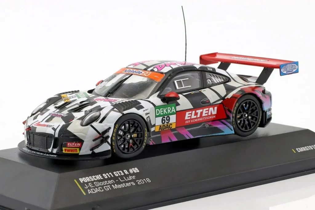 车型 1:43 Porsche 911 (991) GT3 R #69 Jan-Erik Slooten, Lucas Luhr GT Masters 年 2018 CMR