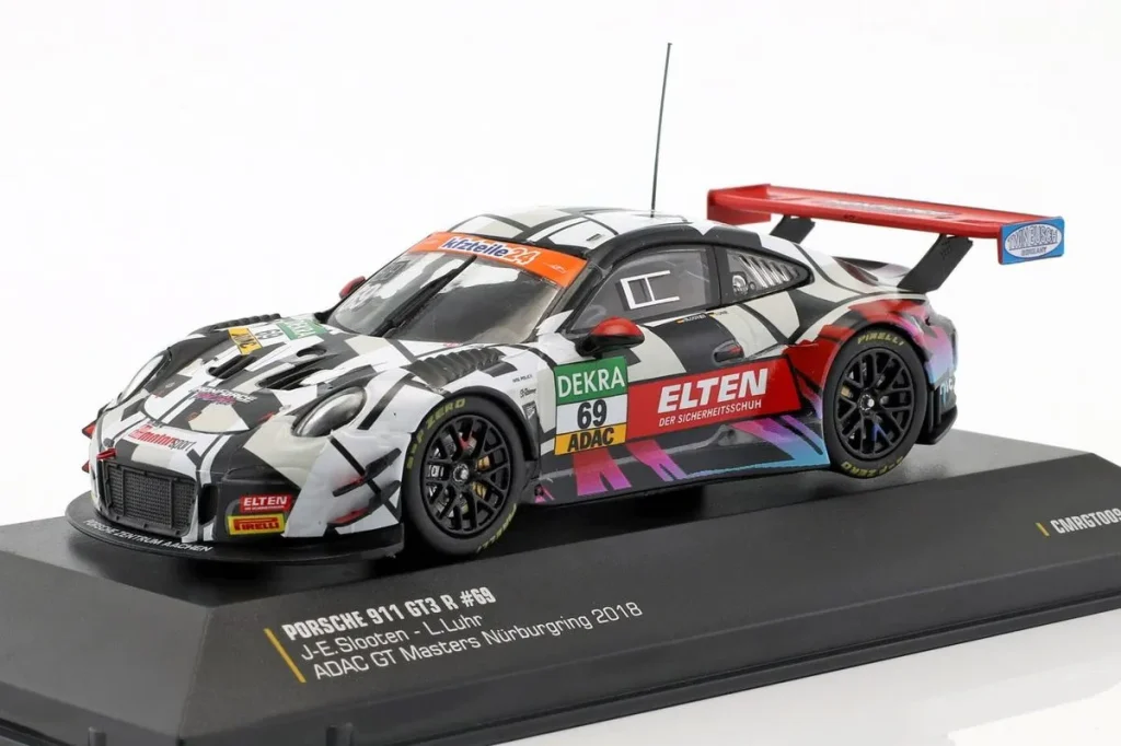 车型 1:43 Porsche 911 (991) GT3 R #69 Jan-Erik Slooten, Lucas Luhr ADAC GT-Masters 年 2018 CMR