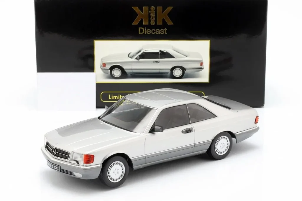 车型 1:18 Mercedes-Benz 560 SEC C126 年 1985 银色 KK-Scale