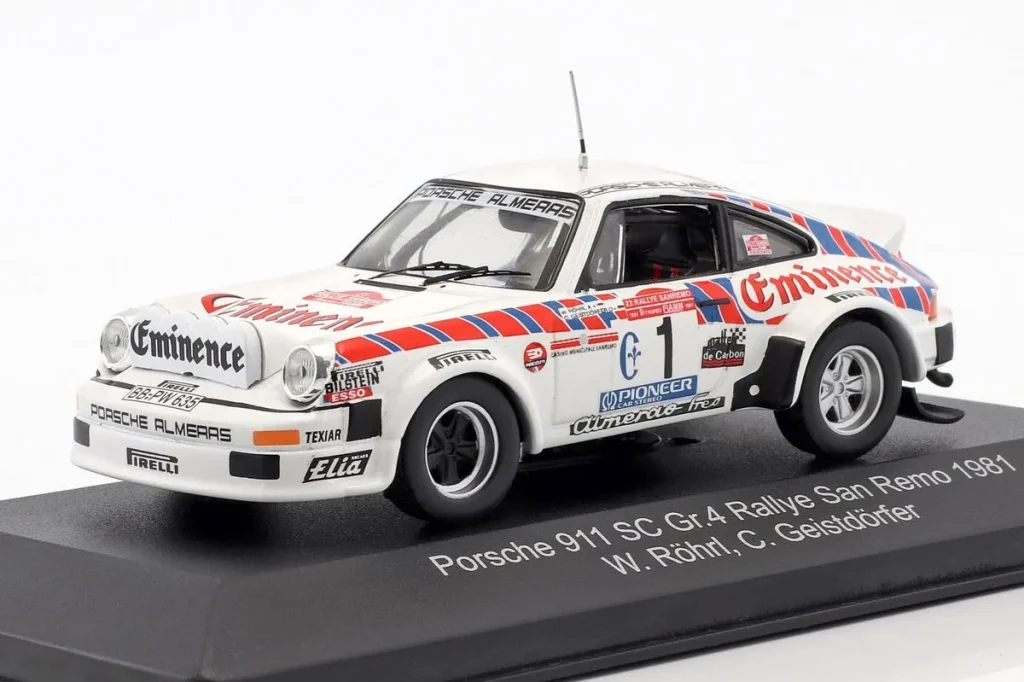 车型 1:43 Porsche 911 SC Gr.4 #1 Walter Röhrl, Christian Geistdörfer 拉力赛 San Remo 年 1981 CMR