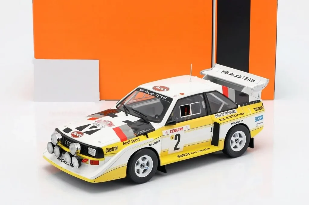 车型 1:18 Audi Sport Quattro S1 E2 #2 Walter Röhrl, Christian Geistdörfer 排名 4 拉力赛 Monte Carlo 年 1986 Ixo