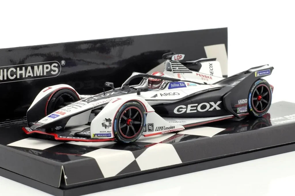 โมเดลรถ 1:43 Penske EV-3 #7 José Mario Lopez ฟอร์มูล่าอี ปี 2018 Minichamps
