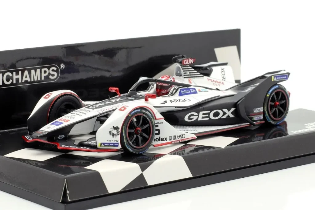โมเดลรถ 1:43 Penske EV-3 #6 Felipe Nasr ฟอร์มูล่าอี ปี 2018 Minichamps