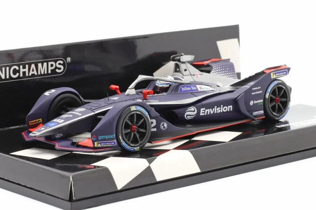 โมเดลรถ 1:43 Audi e-tron FE06 #2 Sam Bird ฟอร์มูล่าอี /20 ปี 2019 Minichamps