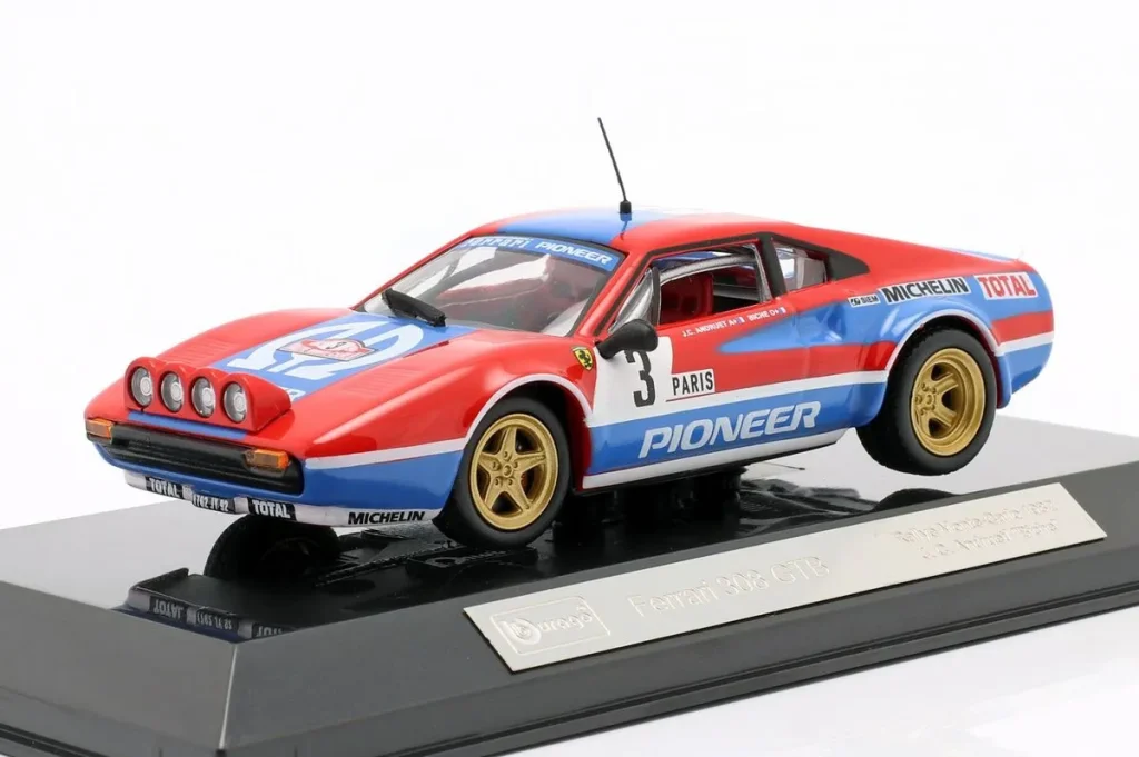 车型 1:43 Ferrari 308 GTB # #3 Jean-Claude Andruet, Biche 拉力赛 Monte Carlo 年 1982 Bburago