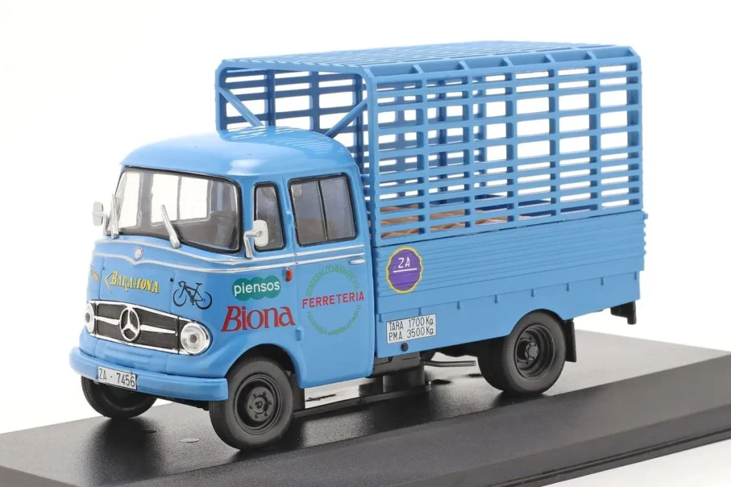 车型 1:43 Mercedes-Benz L-319D Lieferwagen “Biona” 年 1963 蓝色 Altaya