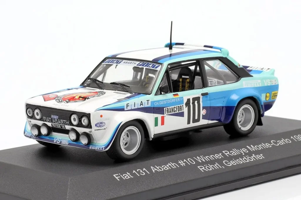 车型 1:43 Fiat 131 Abarth #10 Walter Röhrl, Christian Geistdörfer 冠军拉力赛 Monte Carlo 年 1980 CMR