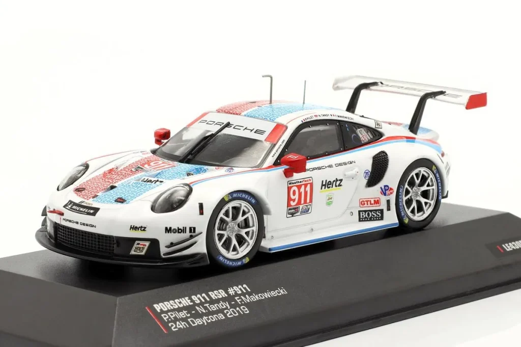 โมเดลรถ 1:43 Porsche 911 RSR #911 Frédéric Makowiecki, Patrick Pilet, Nick Tandy 24 ชั่วโมง เดย์โทนา ปี 2019 Ixo