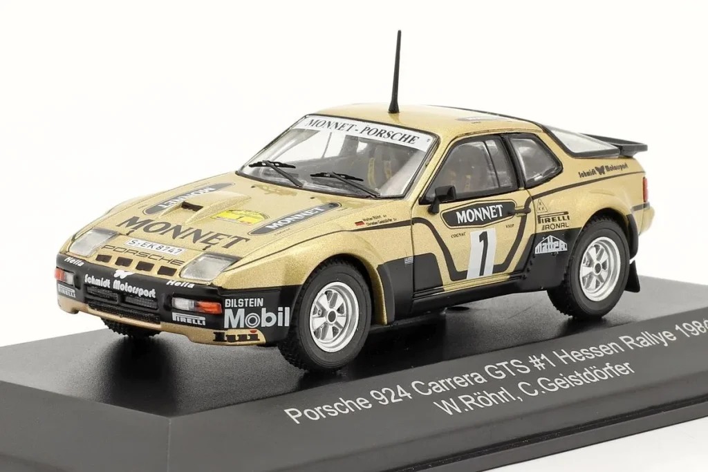 车型 1:43 Porsche 924 Carrera GTS #1 Walter Röhrl, Christian Geistdörfer 冠军拉力赛 Hessen 年 1981 CMR