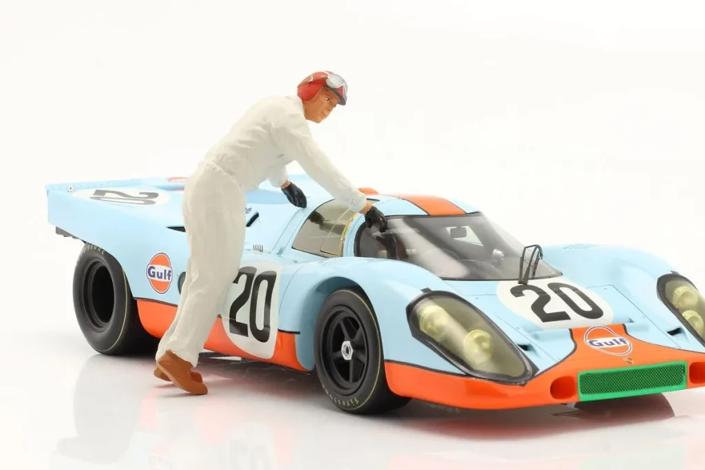 手办 1:18 Rennfahrer Jo Siffert stützt sich ab Jo Siffert figurenmanufaktur
