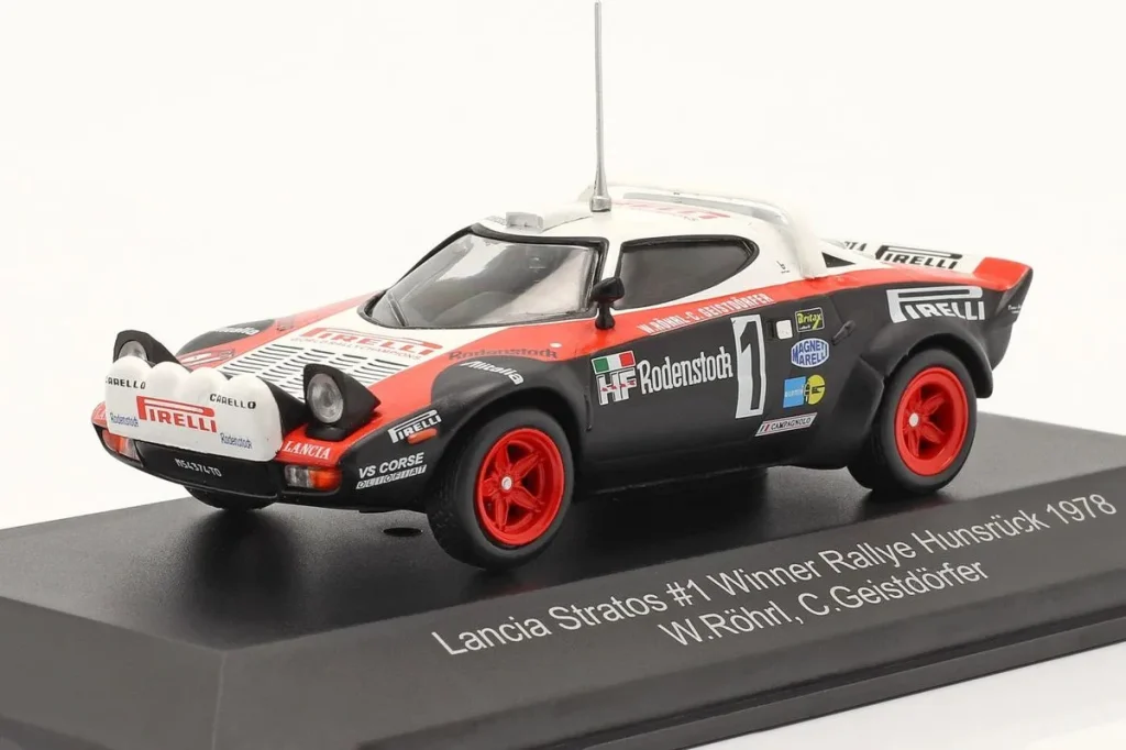 车型 1:43 Lancia Stratos HF #1 Walter Röhrl, Christian Geistdörfer 冠军 Hunsrück 拉力赛年 1978 CMR
