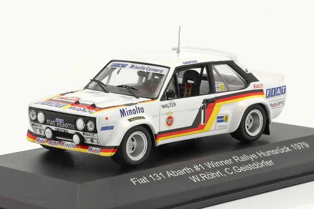 车型 1:43 Fiat 131 Abarth #1 Walter Röhrl, Christian Geistdörfer 冠军拉力赛 Hunsrück 年 1979 CMR