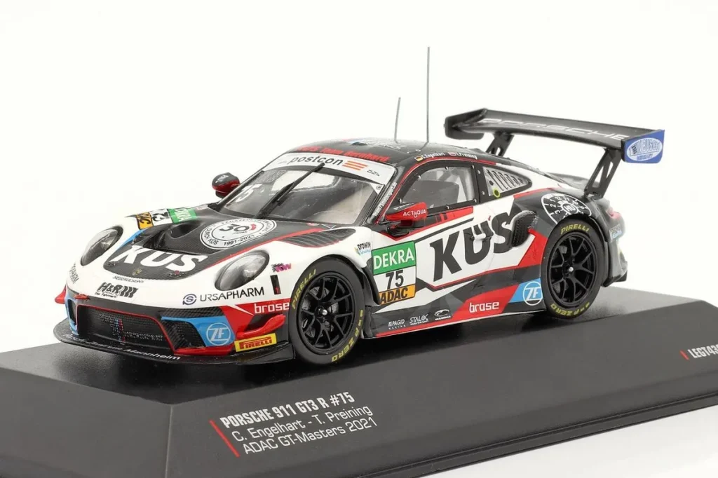 Model 1:43 Porsche 911 GT3 R #75 Christian Engelhardt, Thomas Preining GT Masters year 2021 Ixo