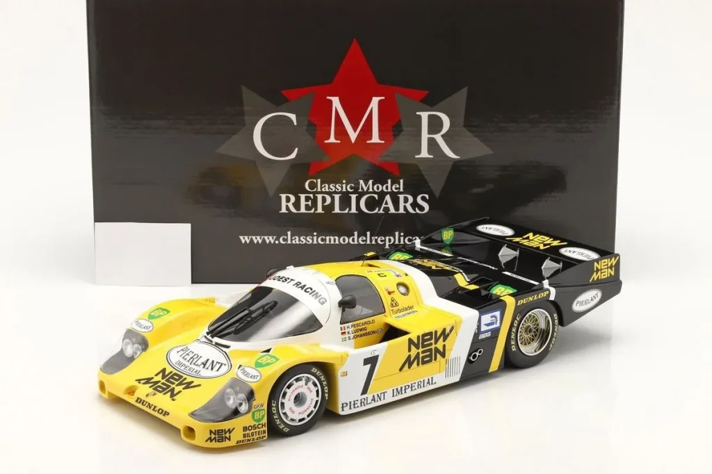 Model 1:12 Porsche 956B #7 Henri Pescarolo, Klaus Ludwig, (Stefan Johansson) 24 hours Le Mans year 1984 CMR