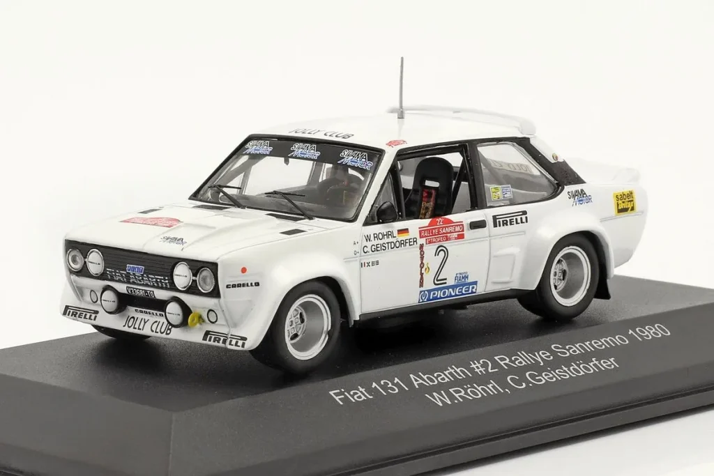 车型 1:43 Fiat 131 Abarth #2 Walter Röhrl, Christian Geistdörfer 冠军拉力赛 SanRemo / 拉力赛-世界冠军年 1980 CMR
