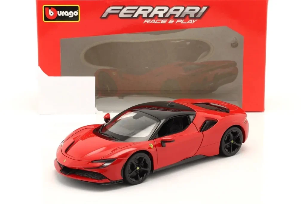 Model 1:18 Ferrari SF90 Stradale Hybrid 1000hp year 2019 red Bburago
