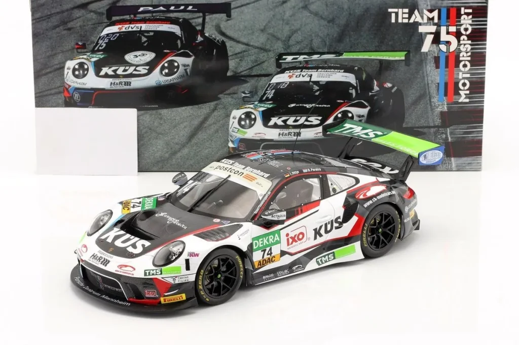 车型 1:18 Porsche 911 GT3 R #74 Jannes Fittje, Dylan Pereira ADAC GT Masters 年 2021 Ixo