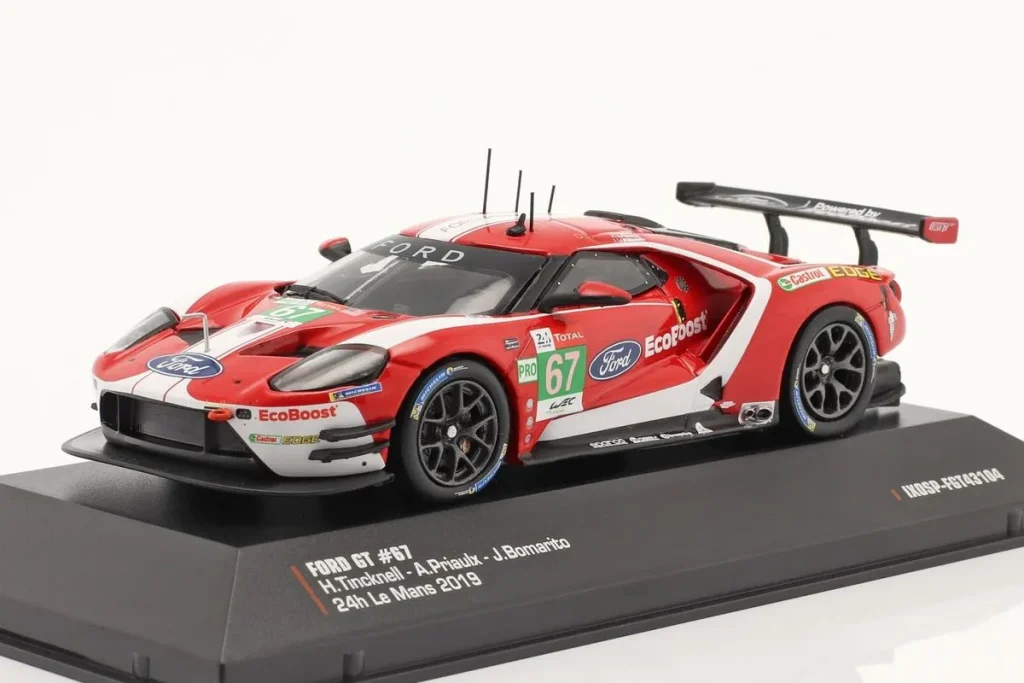 Model 1:43 Ford GT #67 Harry Tincknell, Andy Priaulx, Jonathan Bomarito 24 hours Le Mans year 2019 Ixo
