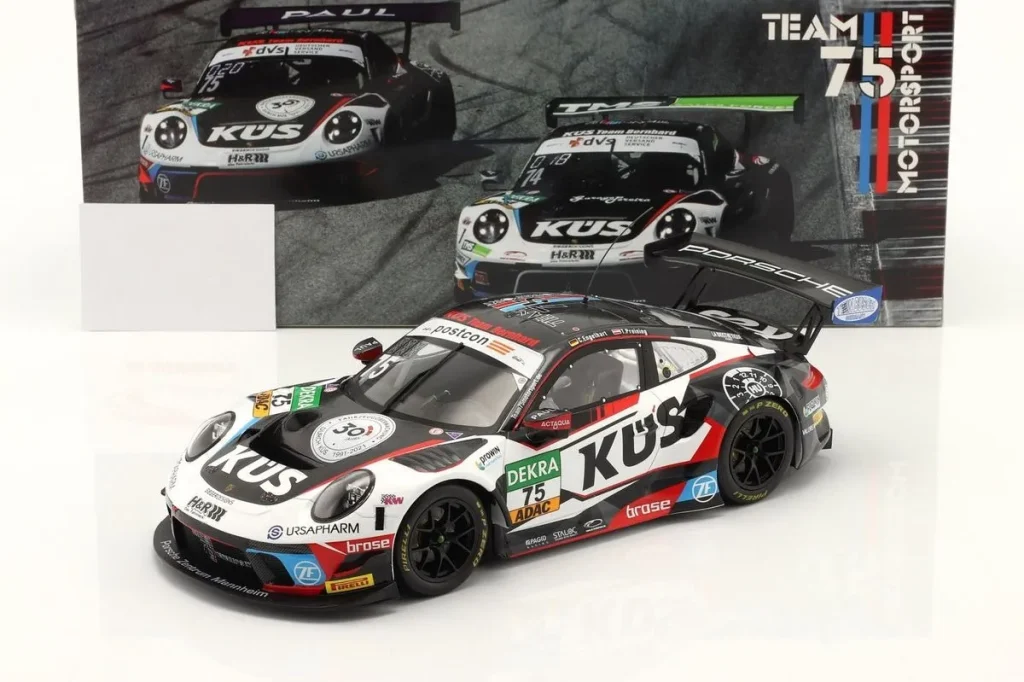 车型 1:18 Porsche 911 GT3 R #75 Christian Engelhardt, Thomas Preining GT Masters 年 2021 Ixo