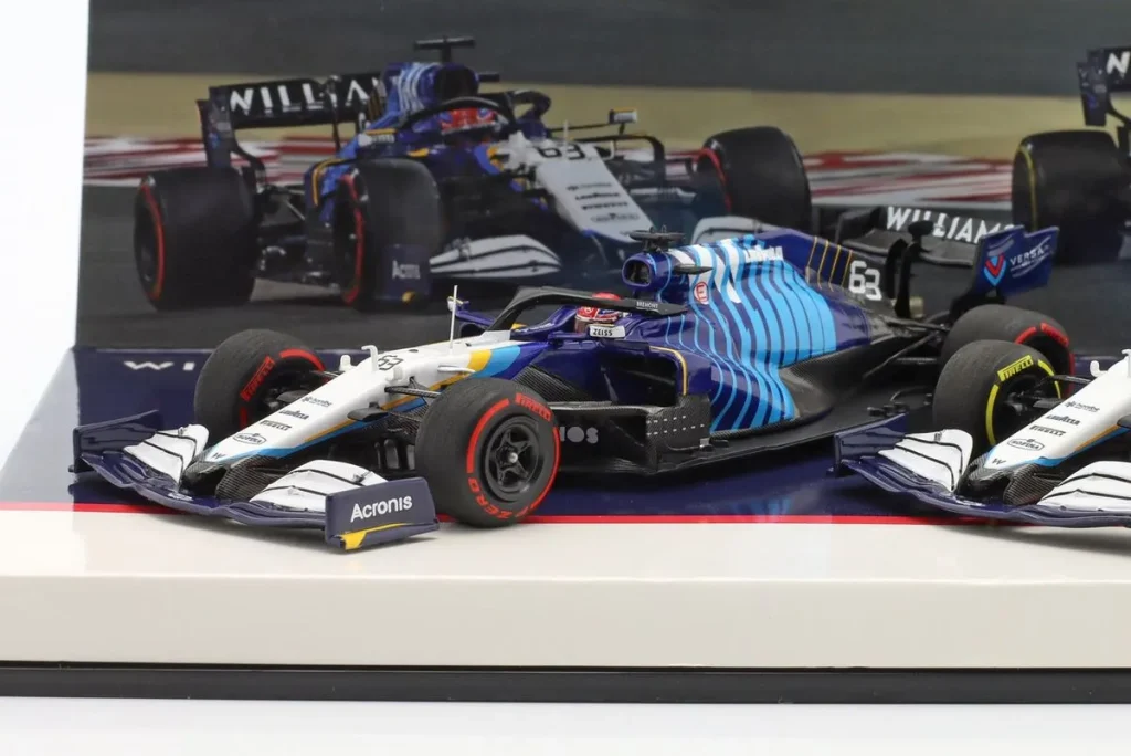 Model 1:43 Williams FW43B #63 George Russell #63 & Nicholas Latifi #6 Formula One year 2021 Minichamps