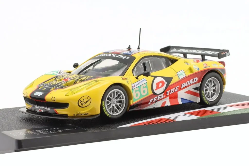 车型 1:43 Ferrari 458 Italia GT2 #66 Rob Bell, Tim Sugden, Xavier Maassen 24h LeMans 年 2011 Altaya