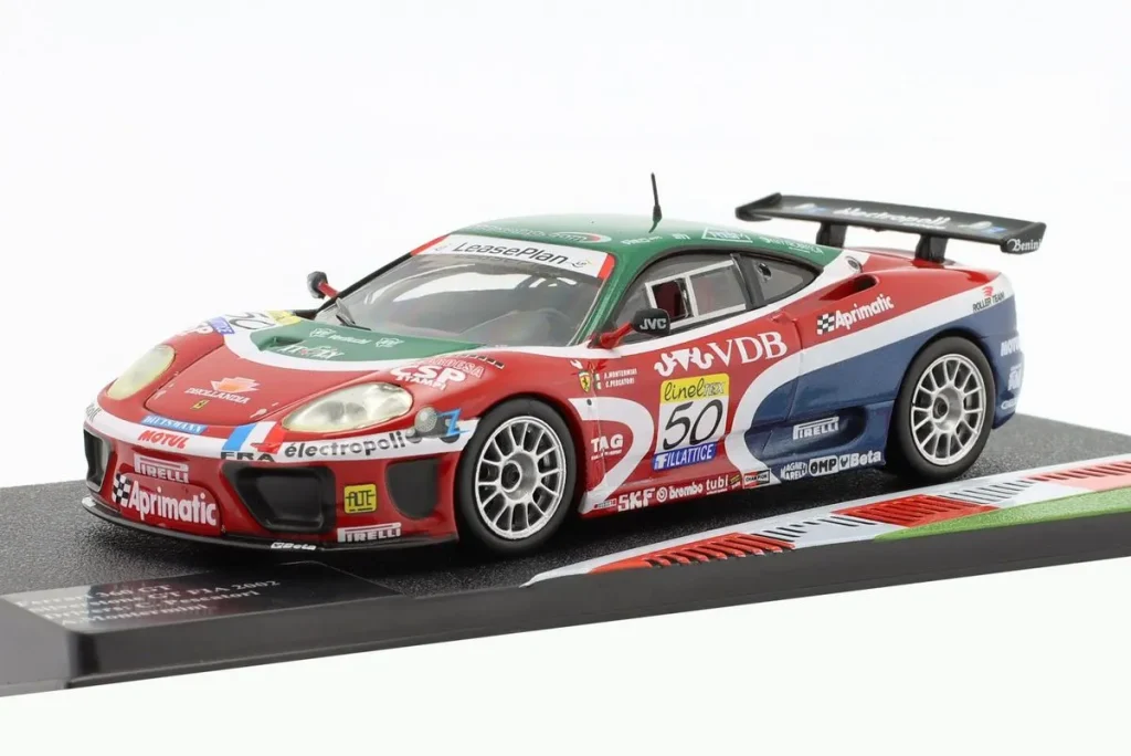 车型 1:43 Ferrari 360 GT #50 Christian Pescatori, Andrea Montermini 冠军 N-GT-Klasse FIA GT Silverstone 年 2002 Altaya