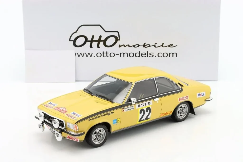 Model 1:18 Opel Commodore GS/E #22 Walter Röhrl, Jochen Berger rally Monte Carlo year 1973 Ottomobile