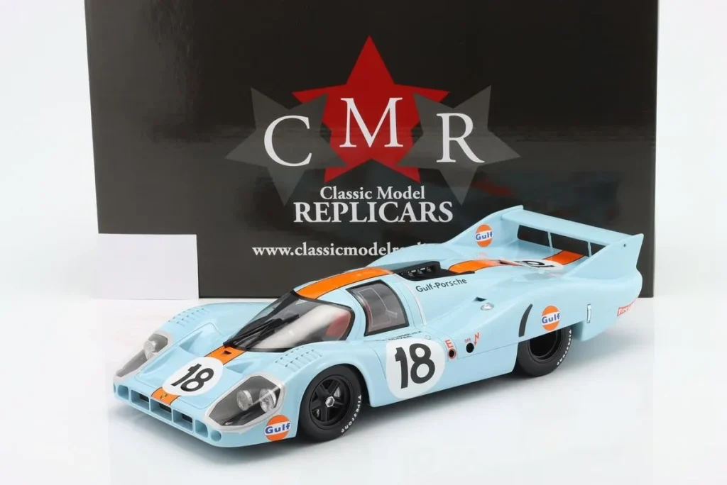 Model 1:12 Porsche 917 LH #18 Pedro Rodriguez, Jackie Oliver 24 hours Le Mans year 1971 CMR