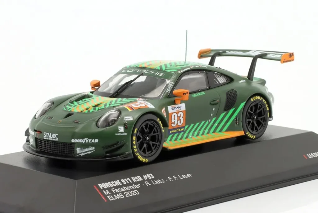 车型 1:43 Porsche 911 RSR #93 Michael Fassbender, Felipe Fernandez Laser, Richard Lietz ELMS (European LeMans Series) 年 2020 Ixo