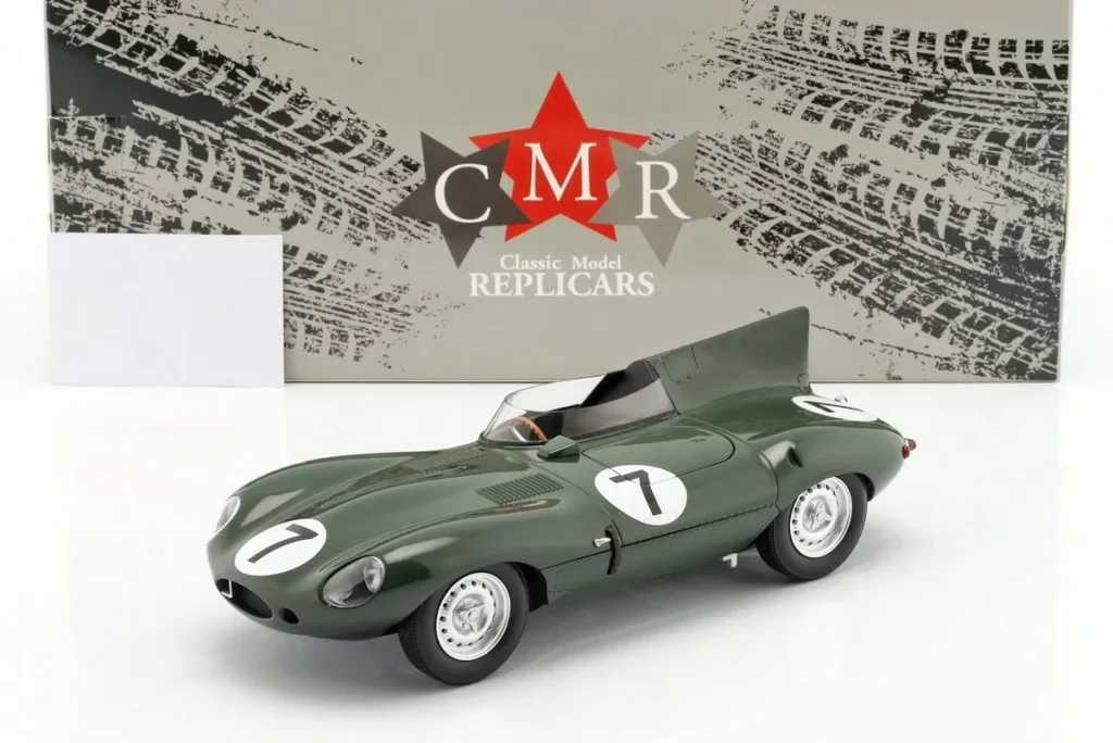 โมเดลรถ 1:18 Jaguar D-Type #7 Tony Rolt, Duncan Hamilton 24h LeMans ปี 1955 CMR
