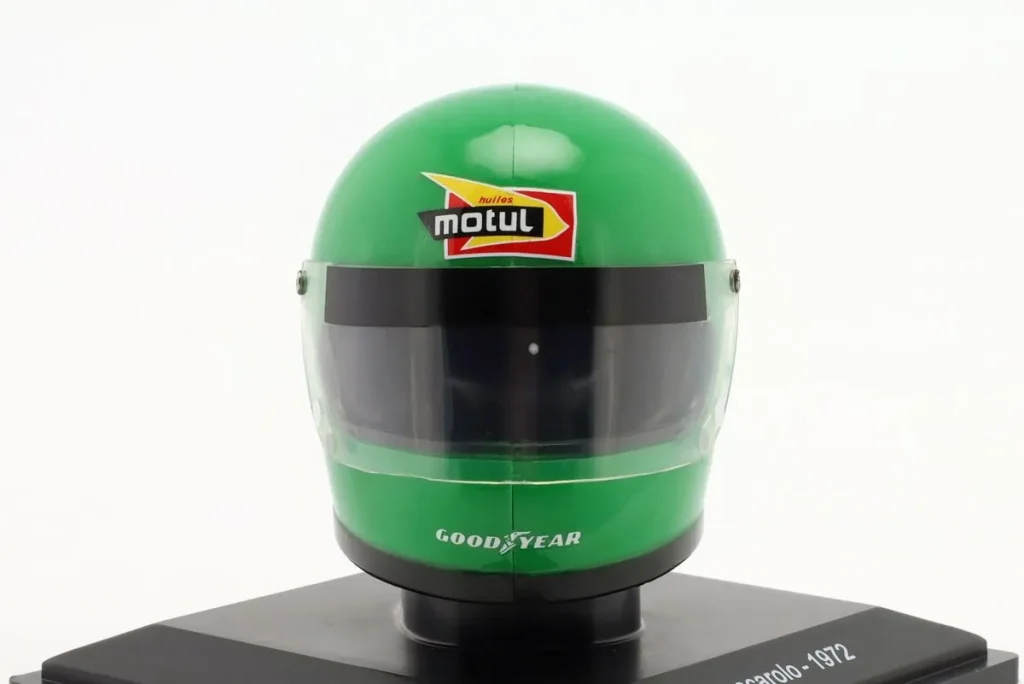 replica racing helmet 1:5 Politoys FX3 #24 Henri Pescarolo Formula One year 1972 Spark CK78490