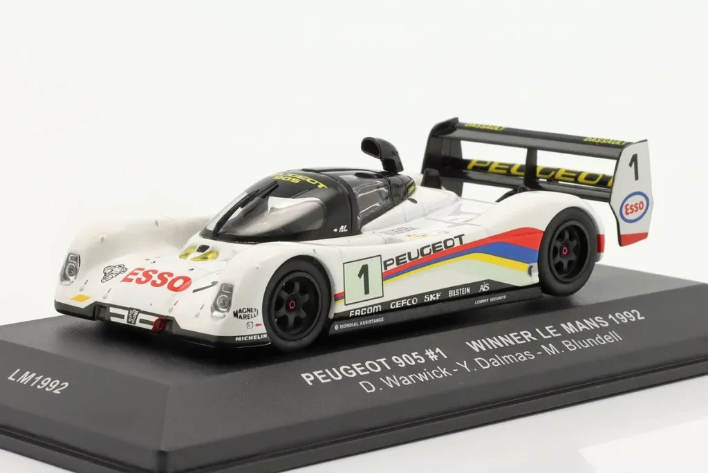 车型 1:43 Peugeot 905 #1 Yannick Dalmas. Derek Warwick, Mark Blundell 24 小时勒芒年 1992 Ixo