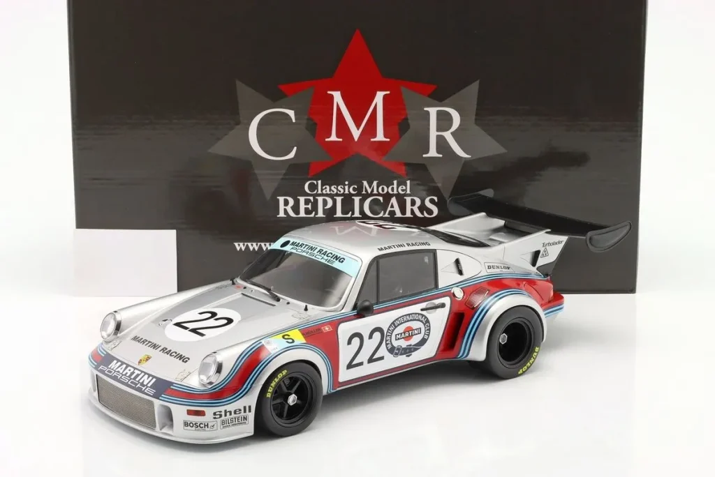 Model 1:12 Porsche 911 Carrera RSR 2.1 Turbo #22 Gijs van Lennep, Herbert Müller rank 2 24h LeMans year 1974 CMR