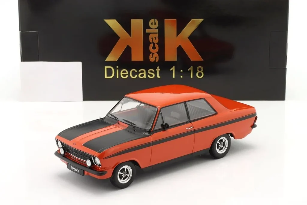 Model 1:18 Opel Kadett B Sport year 1973 red / Black KK-Scale