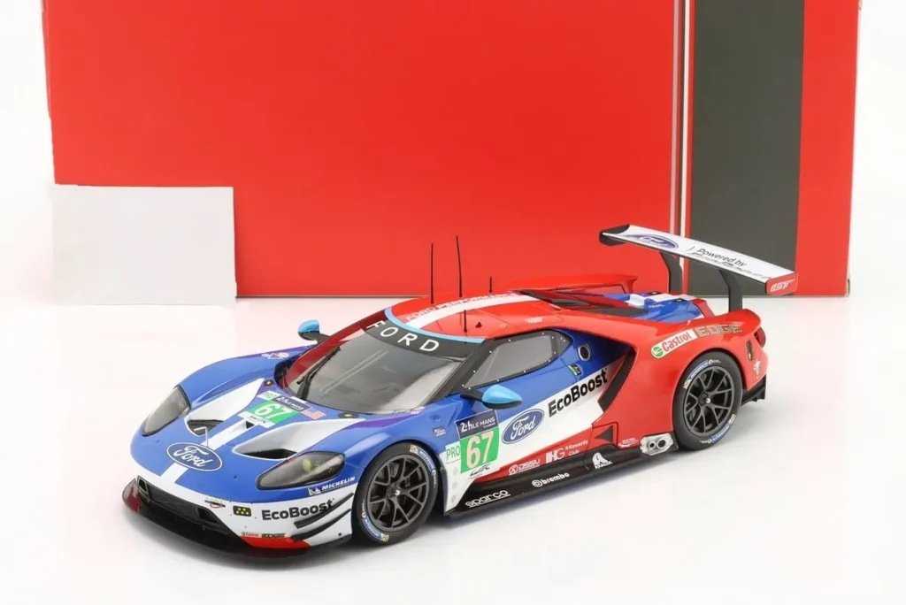Model 1:18 Ford GT #67 Harry Tincknell, Andy Priaulx, Luis Felipe Derani 24 hours Le Mans year 2017 Ixo